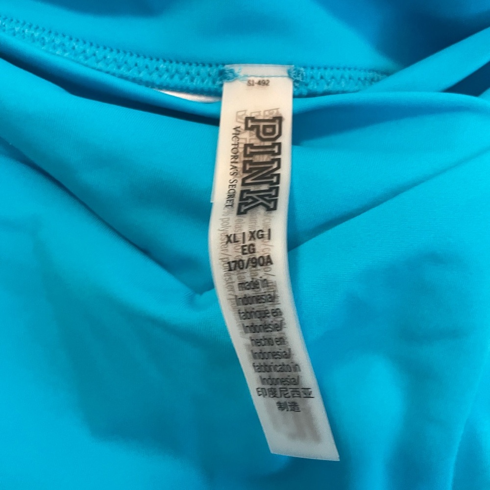 PINK Victoria's Secret Vibrant Blue Bikini Set XL - Picture 6 of 6